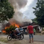 Diduga Korsleting Listrik, Kebakaran Hanguskan Lima Rumah di Tapsel, SEKILAS SUMUT