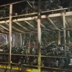 **Polres Labusel Selidiki Penyebab Kebakaran Truk Bermuatan 64 Sepeda Motor di Torgamba; https://sekilassumut.biz.id/