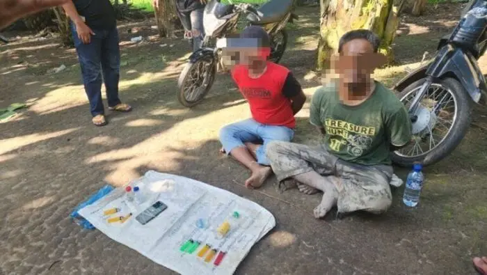 Dua Pria Diduga Edarkan Sabu Ditangkap Satres Narkoba Polres Batu Bara